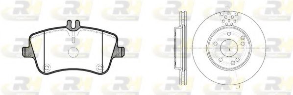 Комплект тормозов, дисковый тормозной механизм ROADHOUSE 8768.00