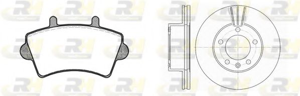 Комплект тормозов, дисковый тормозной механизм ROADHOUSE 881901