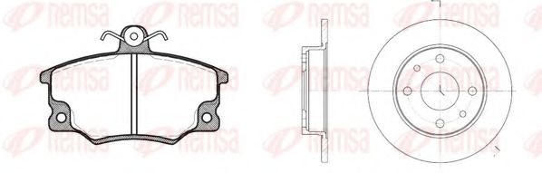 Комплект тормозов, дисковый тормозной механизм REMSA 8146.00