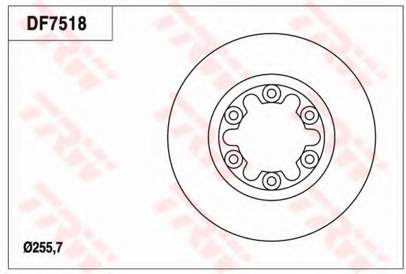 Тормозной диск TRW DF7518