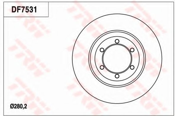 Тормозной диск TRW DF7531