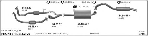 Система выпуска ОГ IMASAF 561000217