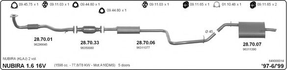 Система выпуска ОГ IMASAF 649000014