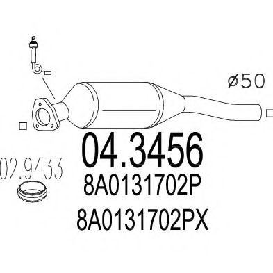 Катализатор MTS 04.3456