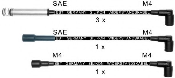 Комплект проводов зажигания BBT ZK721