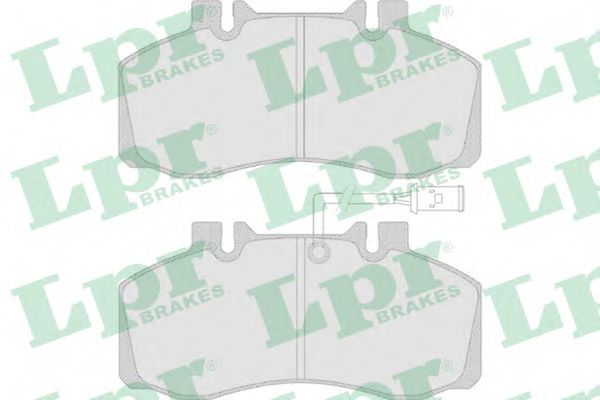 Комплект тормозных колодок, дисковый тормоз LPR 05P760