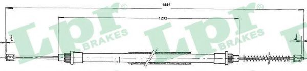 Трос, стояночная тормозная система COFLE 10667