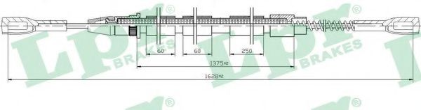 Трос, стояночная тормозная система LPR C0797B
