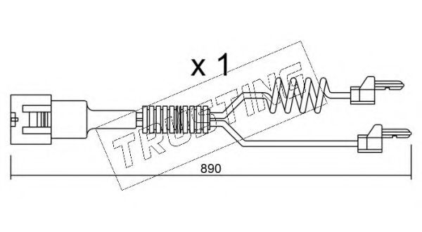 Сигнализатор, износ тормозных колодок TRUSTING SU.103