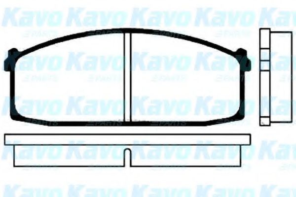 Комплект тормозных колодок, дисковый тормоз KAVO PARTS BP-6501