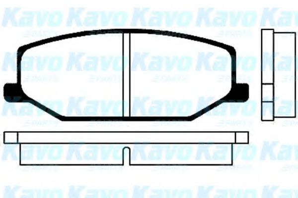 Комплект тормозных колодок, дисковый тормоз KAVO PARTS BP-8501