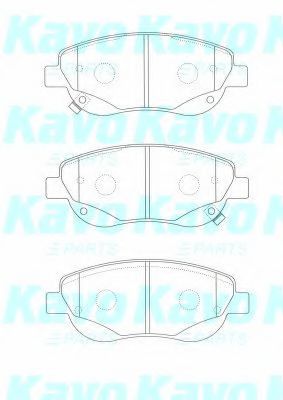 Комплект тормозных колодок, дисковый тормоз KAVO PARTS BP-9133