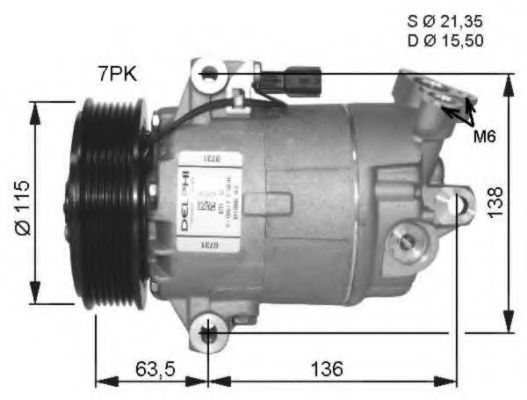 Компрессор, кондиционер NRF 32472G