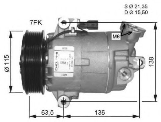 Компрессор, кондиционер NRF 32488G