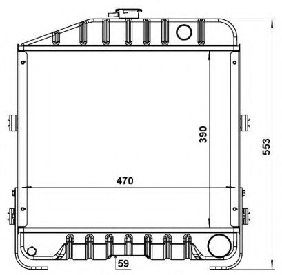 Радиатор, охлаждение двигателя NRF 52172