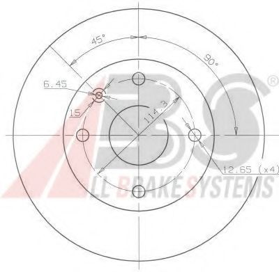 Тормозной диск A.B.S. 17414