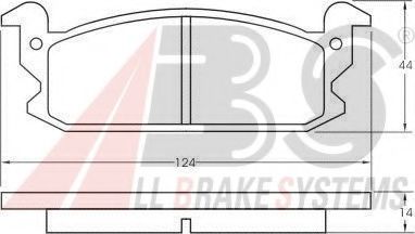Комплект тормозных колодок, дисковый тормоз REMSA 50300
