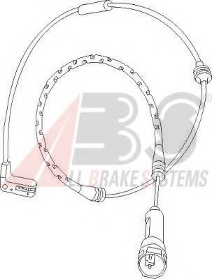 Сигнализатор, износ тормозных колодок A.B.S. 39605