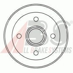 Тормозной барабан A.B.S. 5342-S
