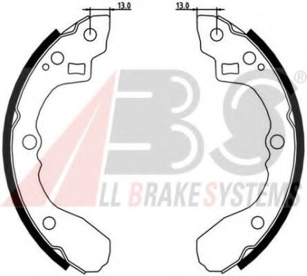 Комплект тормозных колодок A.B.S. 8936