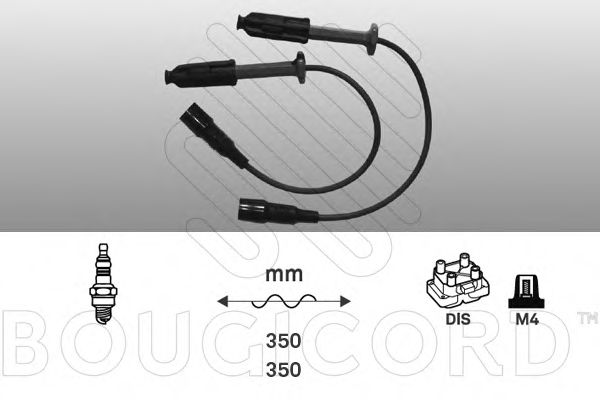 Комплект проводов зажигания BOUGICORD 9836