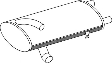 Средний / конечный глушитель ОГ DINEX 50489