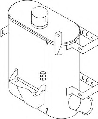Средний / конечный глушитель ОГ ZARA 10010