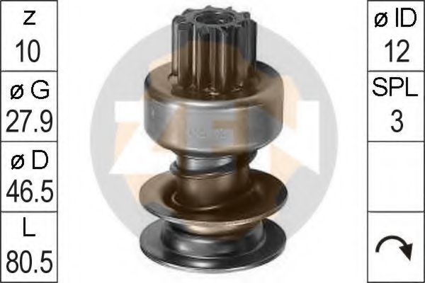 Привод с механизмом свободного хода, стартер ERA 0522