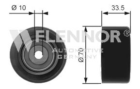 Паразитный / ведущий ролик, поликлиновой ремень FLENNOR FU99375