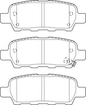 Комплект тормозных колодок, дисковый тормоз NECTO FD7514A