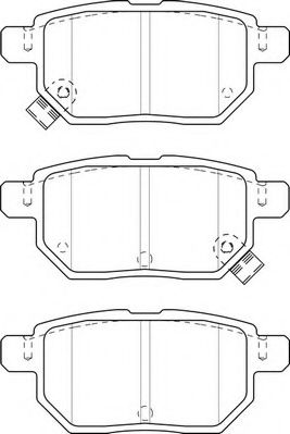 Комплект тормозных колодок, дисковый тормоз NECTO FD7500A