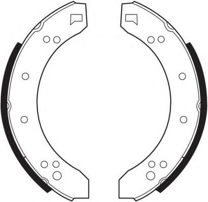 Комплект тормозных колодок NECTO N1487
