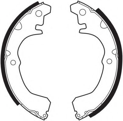 Комплект тормозных колодок NECTO N1376