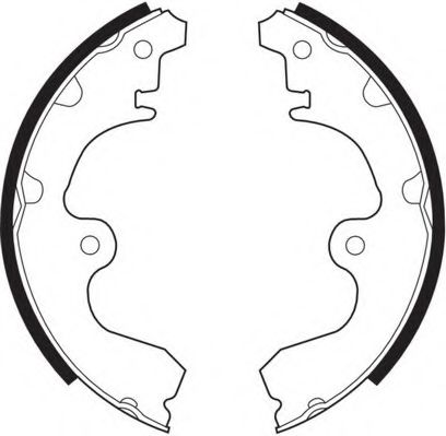 Комплект тормозных колодок NECTO N1600