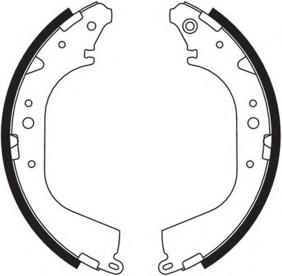 Комплект тормозных колодок NECTO N1602