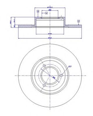 Тормозной диск CAR 5083