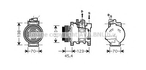 Компрессор, кондиционер AVA QUALITY COOLING AIAK227