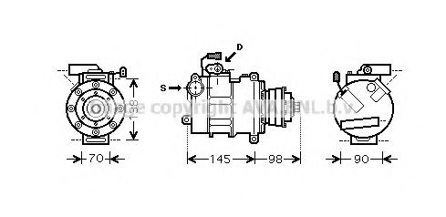 Компрессор, кондиционер AVA QUALITY COOLING AIK288