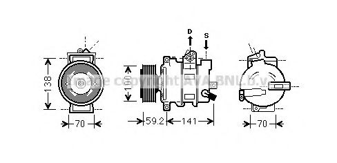 Компрессор, кондиционер AVA QUALITY COOLING AIK329