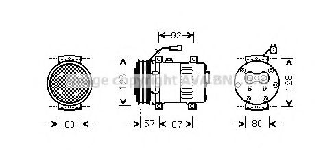 Компрессор, кондиционер AVA QUALITY COOLING AUK203