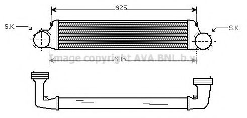 Интеркулер AVA QUALITY COOLING BW4280