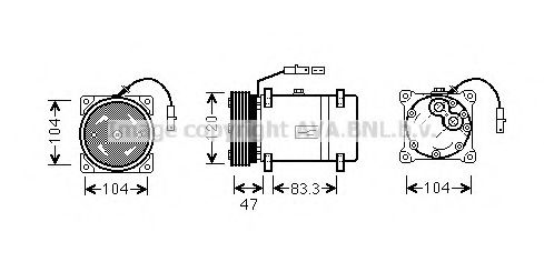 Компрессор, кондиционер AVA QUALITY COOLING CNK178