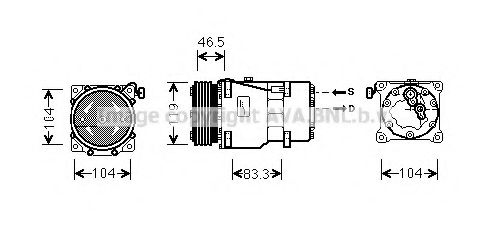 Компрессор, кондиционер AVA QUALITY COOLING CNK201