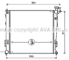 Радиатор, охлаждение двигателя AVA QUALITY COOLING KAA2239