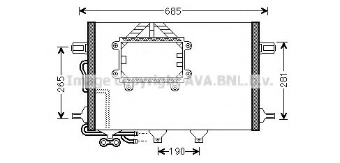 Конденсатор, кондиционер AVA QUALITY COOLING MSA5562