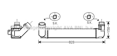 Интеркулер AVA QUALITY COOLING RTA4412