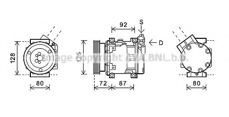 Компрессор, кондиционер AVA QUALITY COOLING RTAK468