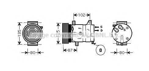 Компрессор, кондиционер AVA QUALITY COOLING RTK311