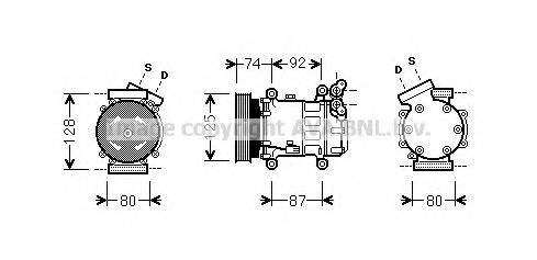 Компрессор, кондиционер AVA QUALITY COOLING RTK452