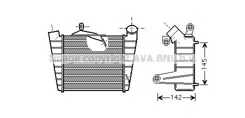 Интеркулер AVA QUALITY COOLING SAA4020